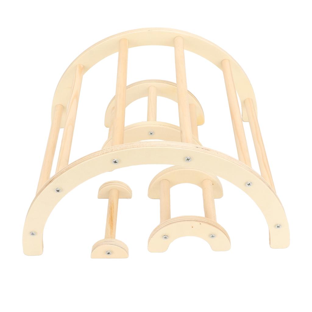 Chick Perch Paw Grinding Stable Structure Arch Shape Wooden Chicken Bar Stand for Farm Pet Coop
