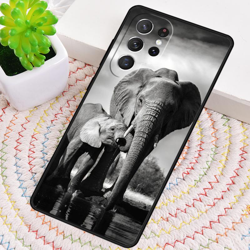 FOREST ELEPHANT Animal Phone Case for Samsung Galaxy note 10 pro S26 Ultra S23 S24 FE S25 S21 S22 PLUS shockproof Cove