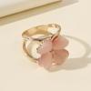 Four-leaf Clover Women Silk Scarves Clip, Fashion Scarves Buckle, Scarf Ring Wrap Holder Clamp, Scarf Ring for Shawls Clothing