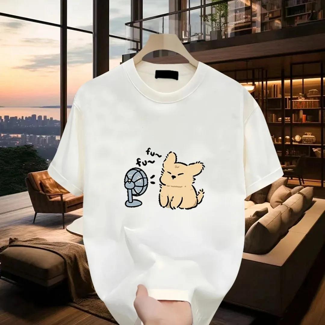 

Парные хлопковые футболки с коротким рукавом, черные, белые, дышащие, удобные, мягкие, повседневные, спортивные 3XL