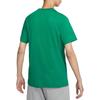 Nike SS24 Logo de Letras Jersey Casual Pulóver Deportivo Suave Cómodo Duradero Clásico Cuello Redondo Camiseta Manga Corta Hombre Camiseta Verde Pavo Real AR5005-365