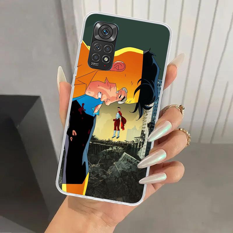 Coole I-Invincible Handyhülle für Xiaomi Redmi Note 14 13 12S 12 11S 11 Pro Plus 11T 11E 10S 9 9S Weiche Druck-Schale Funda