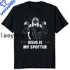 Retro Vintage Jesus Christ Gym T Shirts Unisex Pure Christian Faith Tee Top Short Sleeved Funny Printed Graphic Tshirt Gift