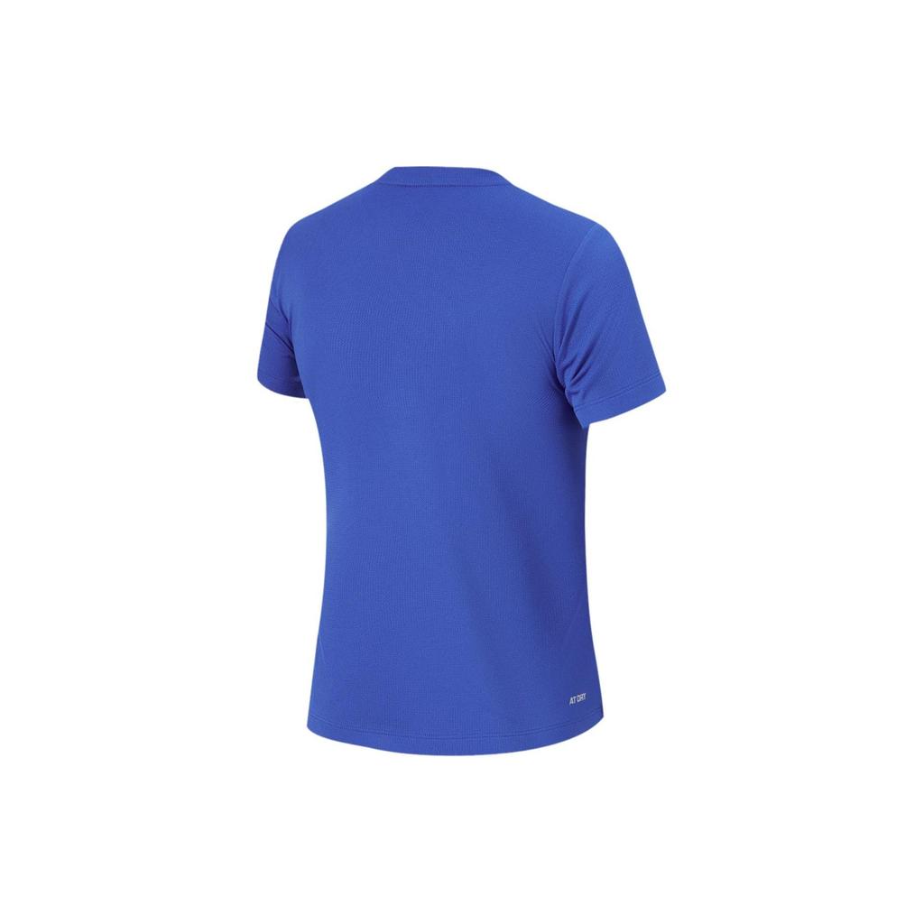 Seria Tenisa Stołowego Li Ning Miękki Wygodny Oddychający Sportowy Pulower Koszulka z Krótkim Rękawem Unisex Top Jasnoniebieski AATT077-1