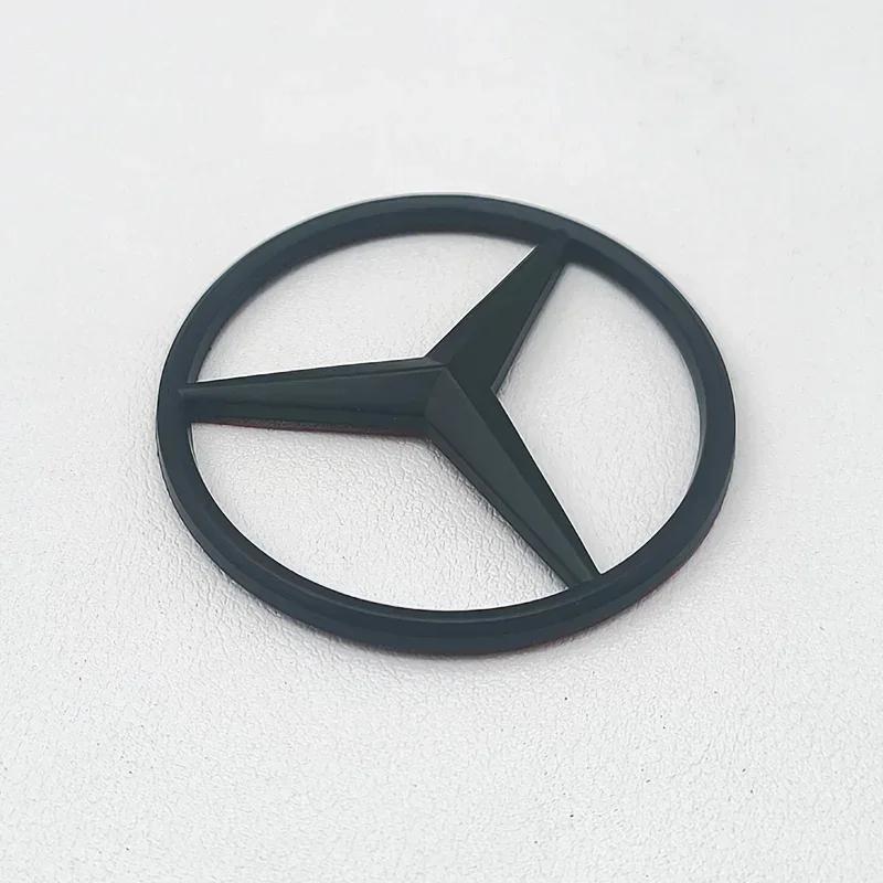2025 Horké Pro Mercedes Benz 52mm 58mm ABS Chromová Černá Hvězda Logo Mercedes Znak na Volantu Samolepka Pro Mercedes Benz C E S Cla