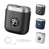 Portable Electric Mini Floating Automatic Sharpening Quiet IPX7 LED USB Rotating Dual Travel for Business for Men and Hair Body Epilator for Women and