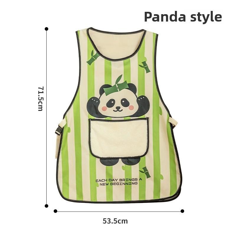 Panda Waterproof Apron Sleeve For Kitchen Cooking And Home Use