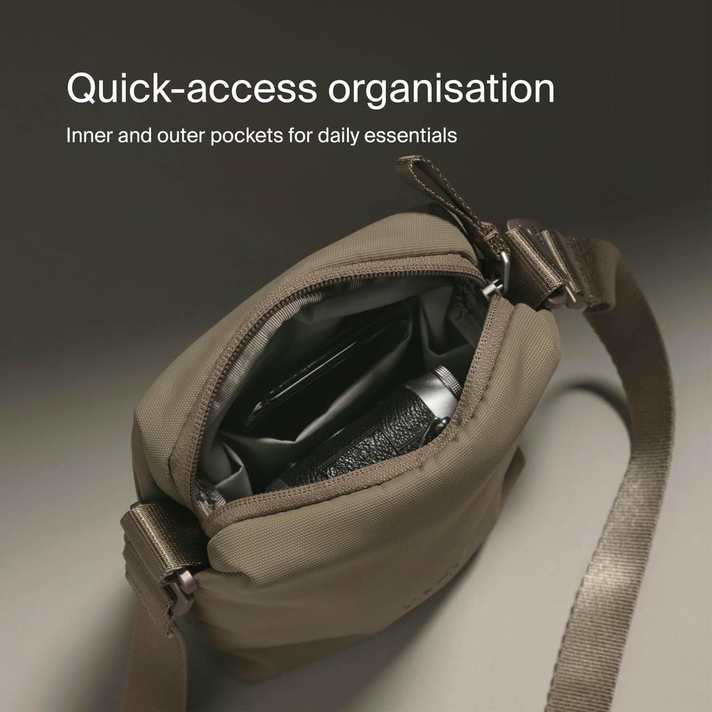 Urth Andesit Sling Kameratasche (Schwarz) 2L Kameratasche, Umhängetasche, Kompakte Tasche, Wasserdicht, Klein, Leicht, Inklusive Polster