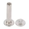 100 Paia Rivetti a Vite a Testa Piatta 4x18x8.5mm M3 Rivetti a Vite in Acciaio Inossidabile per Legare la Pelle