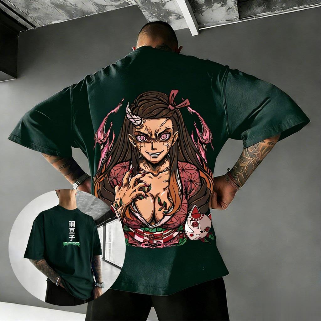 Kimetsu No Yaiba Nezuko Kamado Anime T-Shirt Herren Damen Kurzarm Dämonentöter Grafik-T-Shirt Streetwear Lässige Oberteile 2026 Sommer