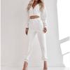 2026 Spring Autumn Women's Hooded Sweatsuit Set Long Sleeve Pullover Top with Pants Casual Two Piece Outfit Urban Pocket Tracksuit