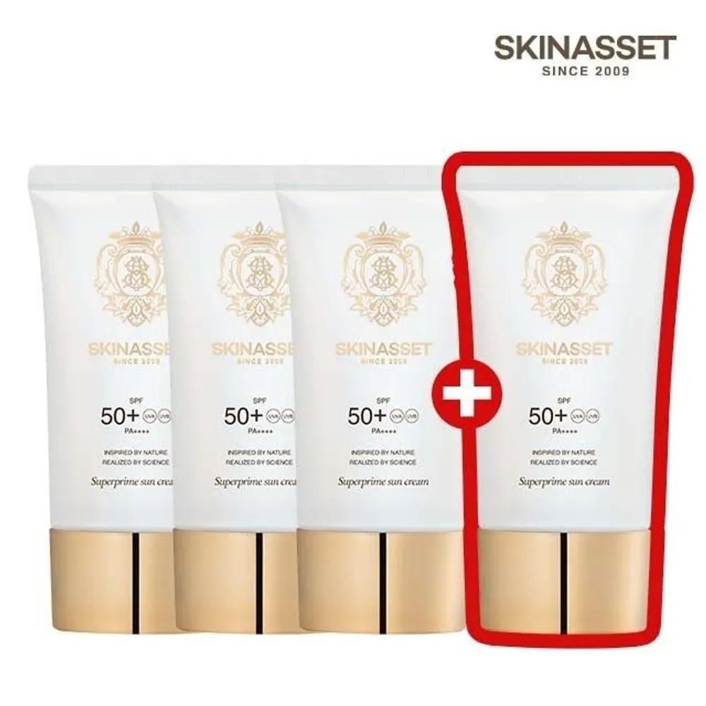 [UV Protection and Skincare Simultaneously] SKINASSET Super Prime Sun Cream 3-Pack