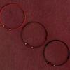 Handgefertigtes rotes Schnurarmband mit Zinnoberperlen Glücksbringendes verstellbares Armband für Paare Freunde Schmuck Neujahrs Segensgeschenke