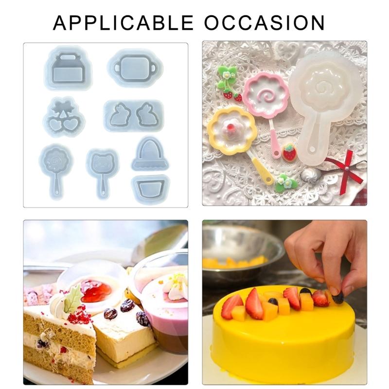 Stampo pratico per accessori artigianali, comodo set di stampi in silicone per realizzare vari progetti di artigianato e gioielli fatti a mano