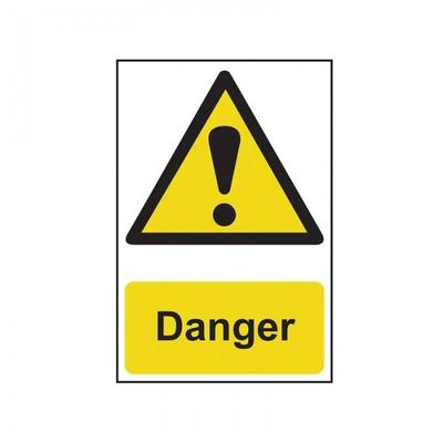 Scan Danger - Pvc Sign 200 X 300mm