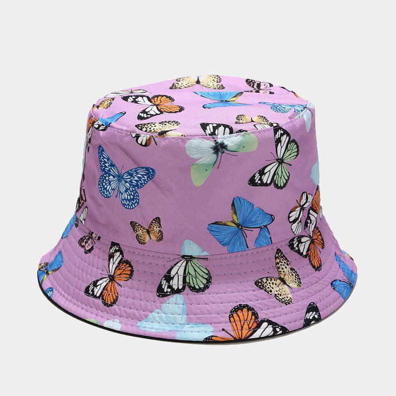 Unisex Baumwolle Bucket Hat Männer Frauen Doppelseitige Sonnenkappe Sommermode Fischerhüte