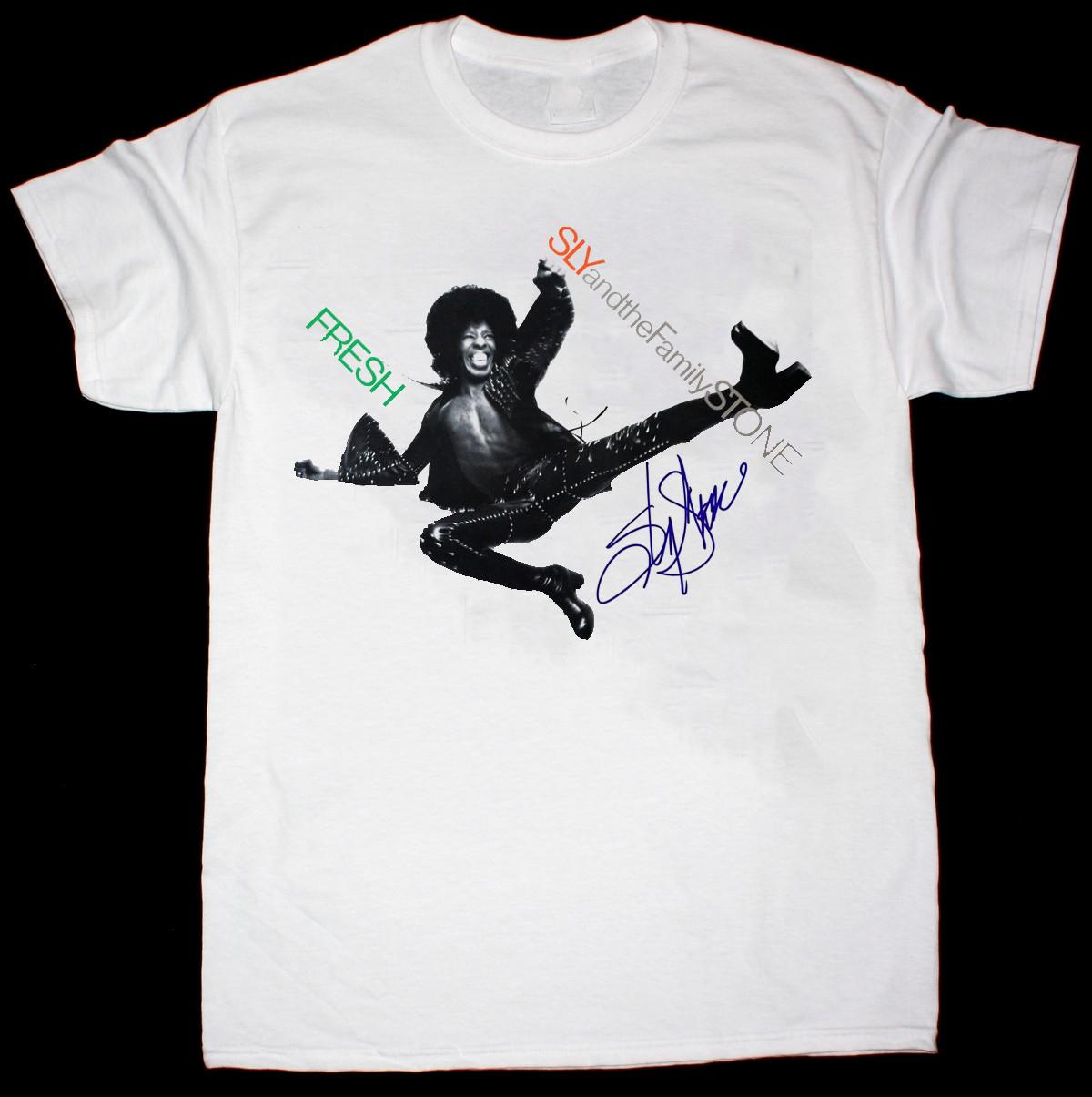 Новая хлопковая белая футболка унисекс с изображением певца Sly Stone S2345XL TMB481 XL