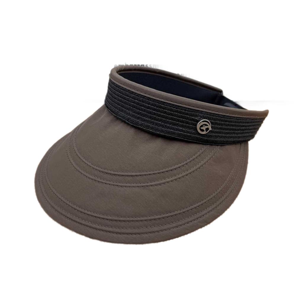 New spring and summer Internet celebrity ice silk headband empty top sun protection hat women's UPF + UV protection big brim sun hat