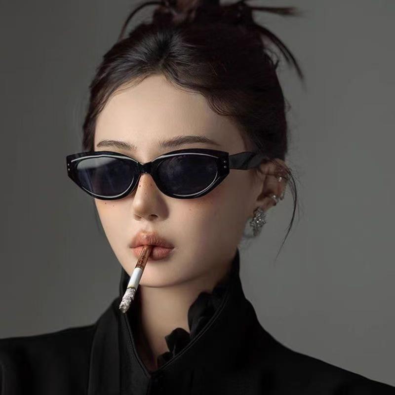 Vintage Cat Eye Sunglasses Women Luxury Designer Cateye Sun Eyewear For Ladies New Fashion Square Sunglass Uv400 Eyeglasses