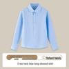 Children's Long-Sleeve White Shirt for Boys and Girls - School Uniform & Performance Wear for Spring and Autumn
