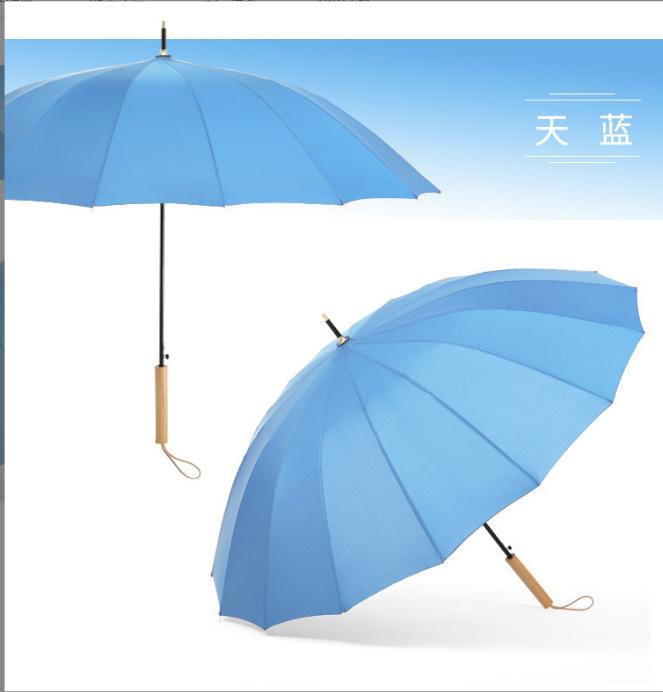 Japanese Simple, Small, Fresh and Creative Straight-shank Umbrella Automatic Umbrella Mori Series Sunny Umbrella Wholesale Can Print Logo