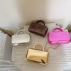 Fashion Trend Square Acrylic Bag Chain Bag Glossy Styling Hand Bag Crossbody Bag