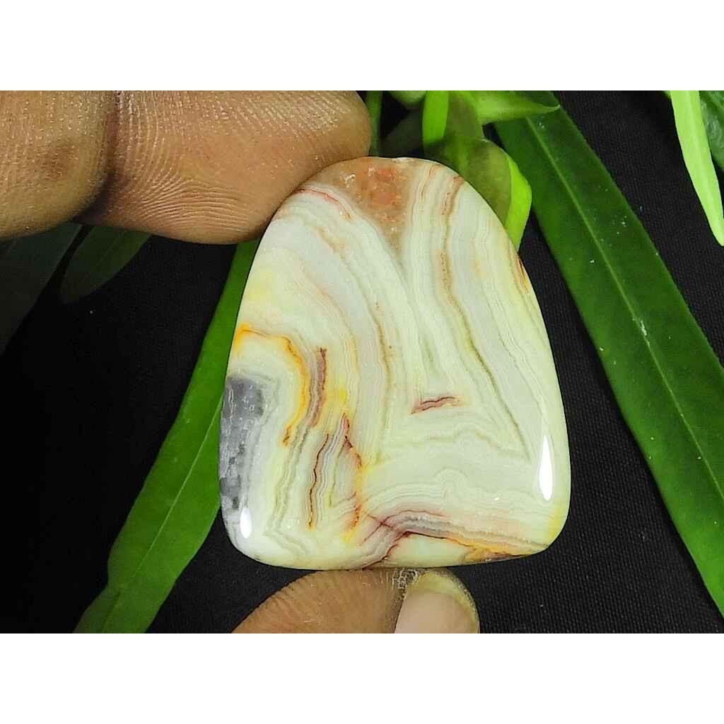 

27X32X05MM AustralianCrazy Lace Agate fancy Crytsal Loose Gemstone 40Cts. SK-3599