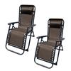 Folding Lounger Camping Chair Brown 90 X 108 X 66 Cm