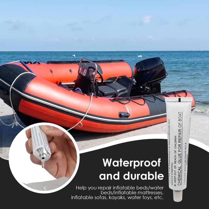 PVC Reparaturkleber 30ML Reifenreparaturflickenkleber Reparaturset Wasserdicht für PVC-Boote Aufblasbares Spielzeug Schwimmring Kajak