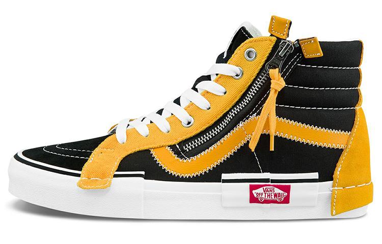 Vans Sk8 hi Reissue Cap Skate Shoes Black/Yellow VN0A3WM15FG 36