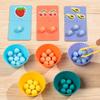 Wooden Digital Fruit Clip Beads Calculation Activity Designed For Children Arithmetic Thinking Concentration Training Instructive Playthings