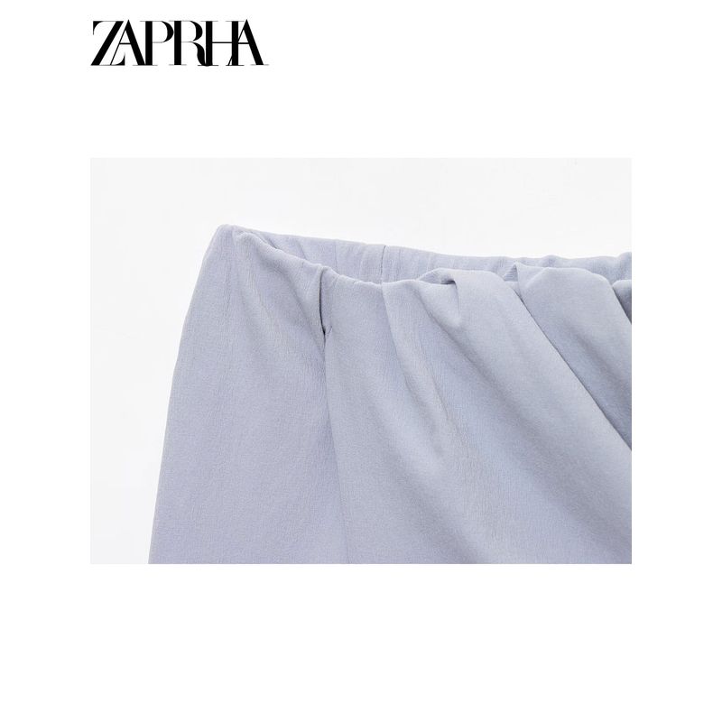Zaprha 2025 New Sexy off-Shoulder off-Shoulder Collar Fashion Slim fit Pleat Decoration Short Dress 3644303