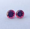 2 Pieces Set Round Cut 4 Mm, Natural Deep Pink Color Rubellite Gemstone, 0.75 Cent Rubellite Round Stone For Making Ring.