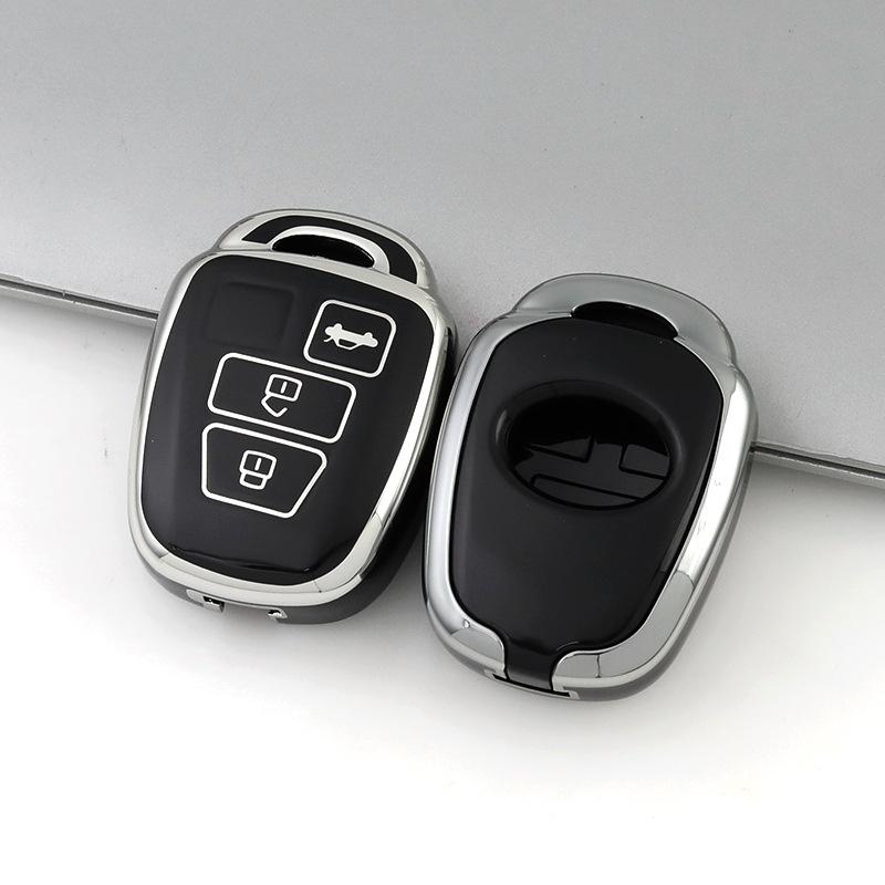 Durable TPU Car Remote Key Cover Anti-wear Full Coverage Key Case for  RAV4 Camry Prius Auto Supplies