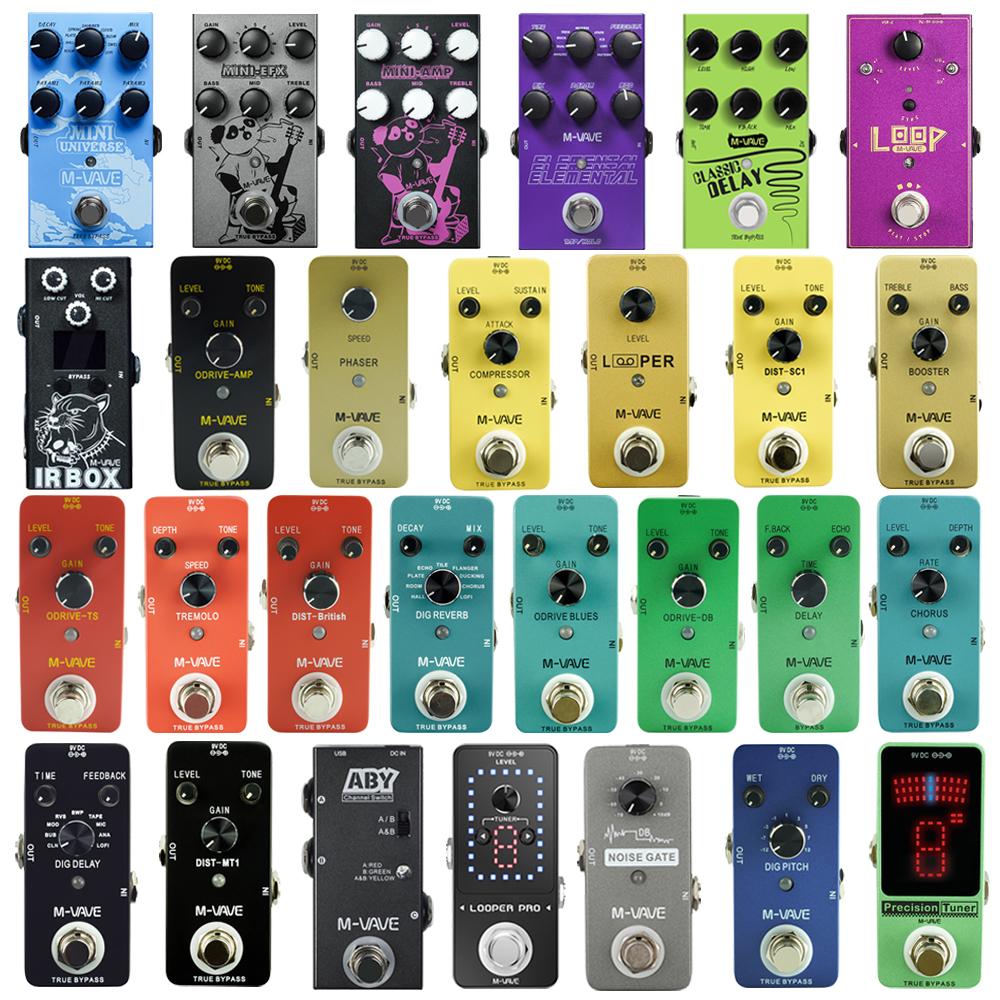 M-VAVE Guitar Effect Pedal Multi-effects Pedal Compressor/Booster/Overdrive/Delay/Reverb/Distortion/Looper/IR BOX/Chorus/Tremolo