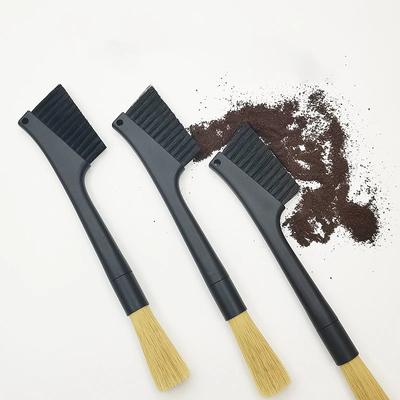 Kaffeebürste Espressomaschine Mühle Reinigungsbürste Doppelseitige Bürste PP-Griff Heimkaffeemaschine Zubehör Barista Werkzeuge