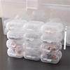 5/10/50/100PCS Transparent Square Plastic Jewelry Box Organizer With Individual Ring Slot For Rings Necklaces Earrings Storage