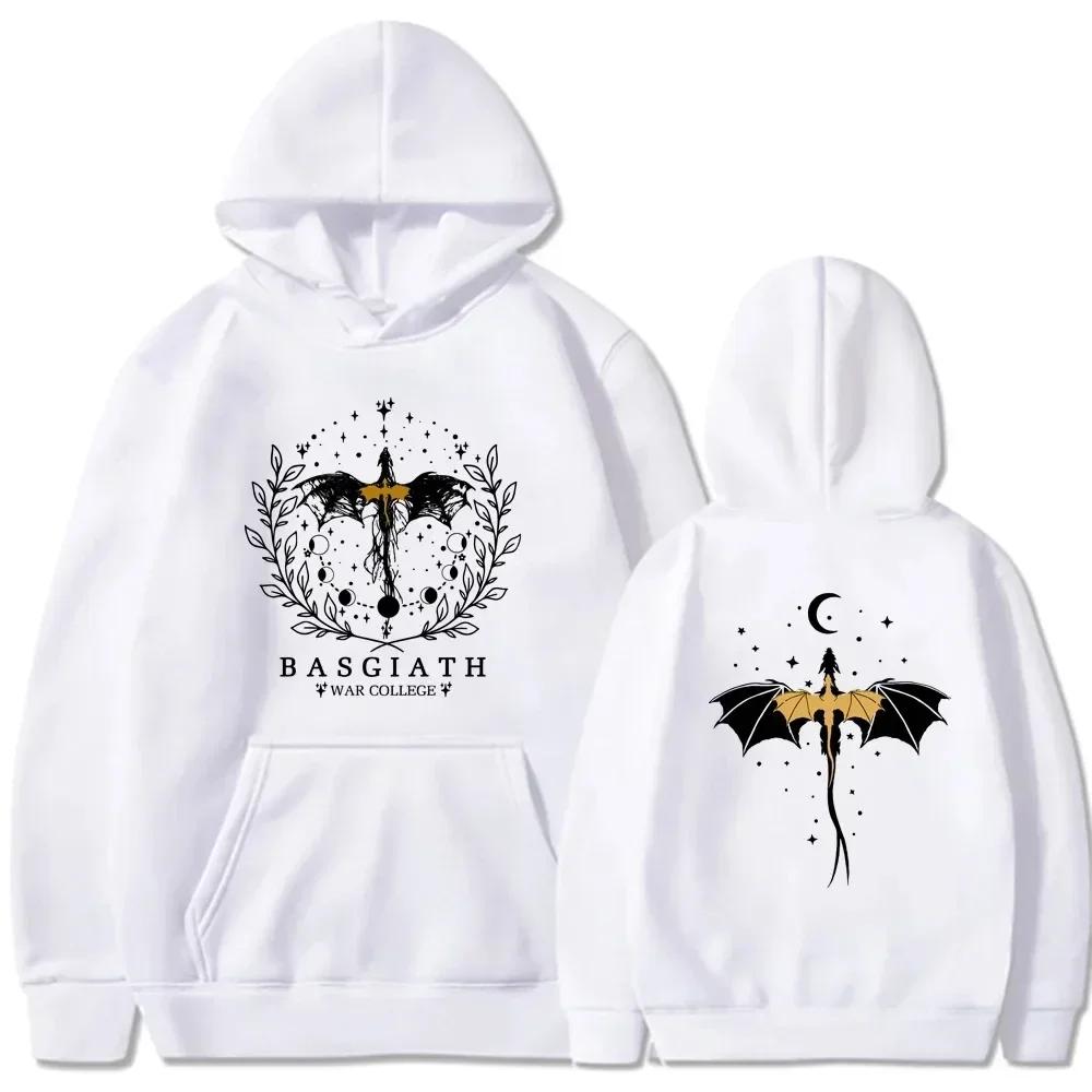 Basgiath War College Hoodies Fourth Wing Damen Herren Kleidung Bedrucktes Grafik-Sweatshirt Streetwear Oberteile Mode
