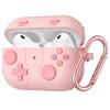 Case and Cover for AirPods Pro 3 Soft Silicone with Retro Game Console Wireless and Includes Carabiner [PETFROH] (2025) - Design, Charging,