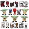 Star Wars Funko Pop Mandalorian Baby Yoda Boba Fett Action Figure Collectible**