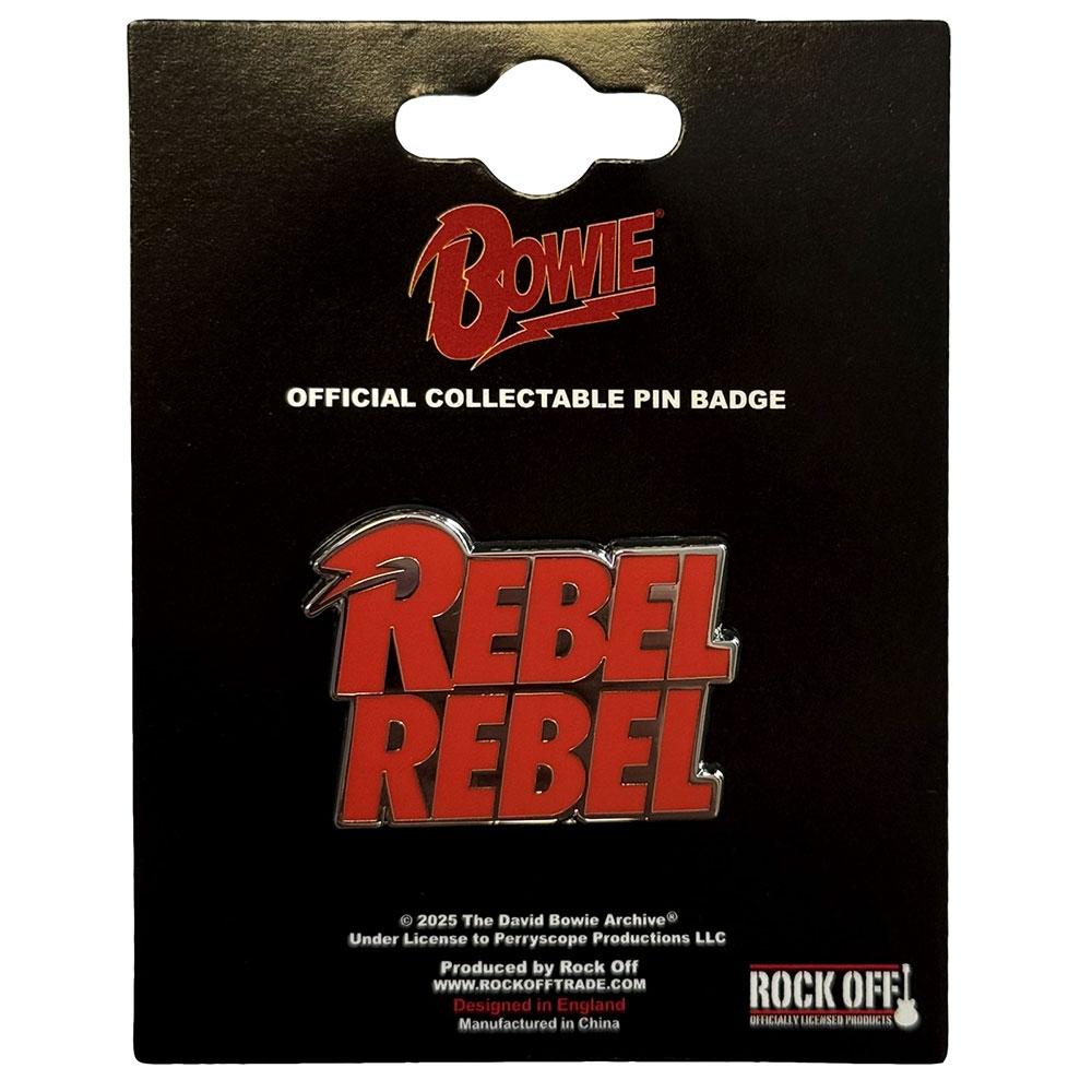 David Bowie Rebel Rebel Pin Badge