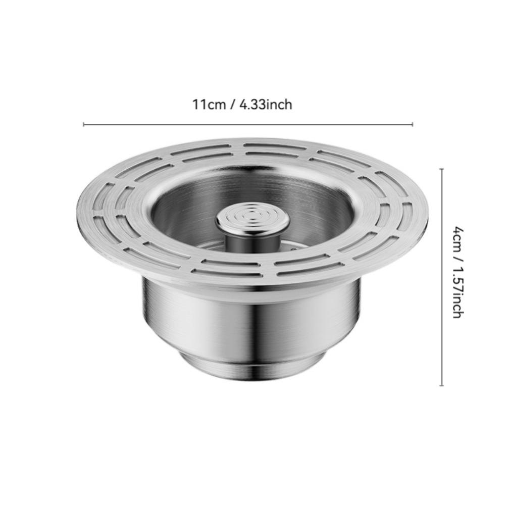 

Фильтр для кухонной мойки из нержавеющей стали, устойчивый к запахам, устойчивый к ржавчине, фильтр для слива воды, антиблокировочный съемный отражатель для раковины