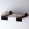 Sturdy Floating Shelf Brackets Decorative Shelf Support for Kitchen and Bathroom with Heavy Duty Steel Build