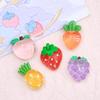 Crystal Grapefruit Cartoon Resin Croc Charms, DIY Jewelry, and Hair Clip Accessories