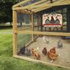 CoopChicDecor Vintage "Fluffy Butt Hut" Schild | Metall Wanddekoration für Hühnerbesitzer | Mehrzweck für Zuhause, Garten & Feiertage