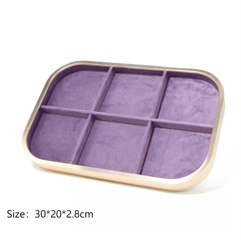 Bracelet Jewelry Display Tray Rings Earrings Organizer Pallet Jewellery Counter Showcase Salver Necklace Ornament Storage Case