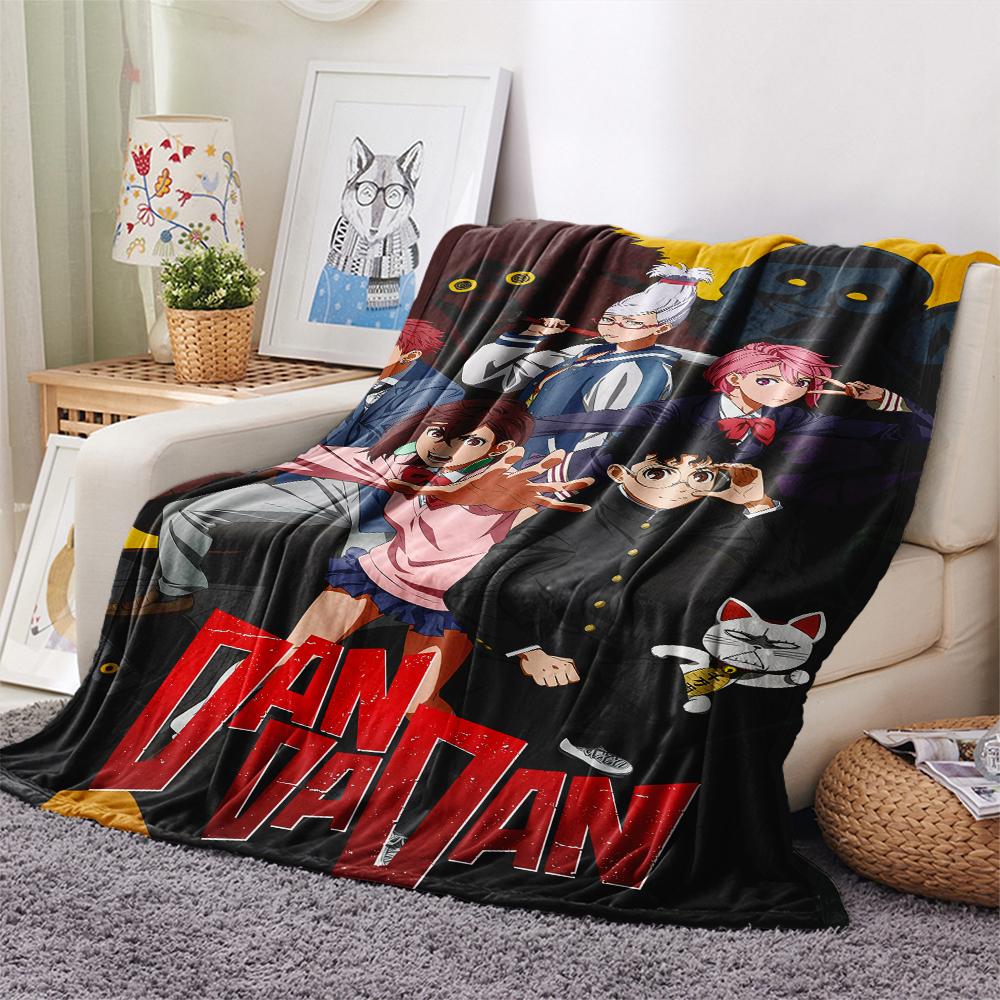 1Pc Dandadan Anime Print Flannel Blanket, High quality Comfortable for All Seasons, Home Decor, Warmth and Comfort, Perfect for Christmas Gifts 33