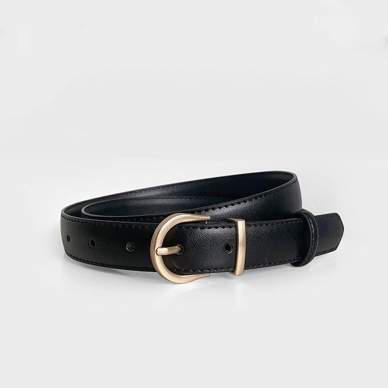 Ladies belt decoration simple and versatile jeans fashion high-grade belt Brown  new Korean version of the belt