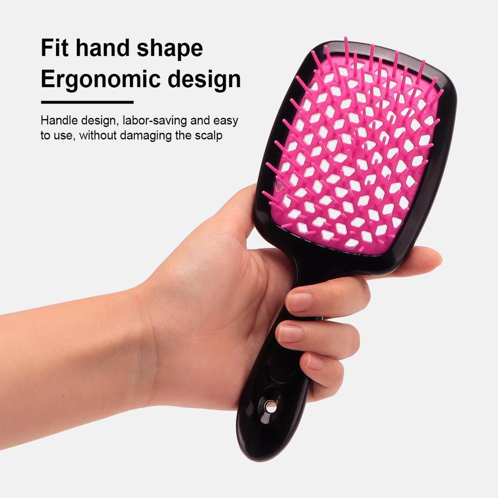 1PC Air Cushion Comb Tangled Hair Comb Hair Brush Massage Anti-static Hollow Out Wet Curly Hair Brushes Barber Styling Tool
