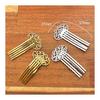 TSUKURO Hair Comb Parts, Gold, Openwork Design, 5-Prong Base, Hair Accessories, Handmade Material, Set of 5 Gold and 5 Silver